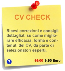 Consigli e correzioni per migliorare il tuo CV - CV Check